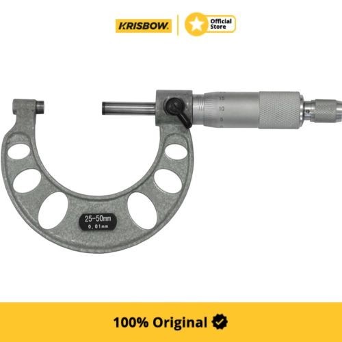 Krisbow Micrometer Mikrometer Luar 25-50Mm/0.01Mm