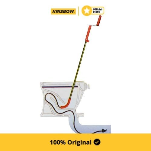 Krisbow Toilet Auger Pembersih Saluran Toilet 9Mmx1M