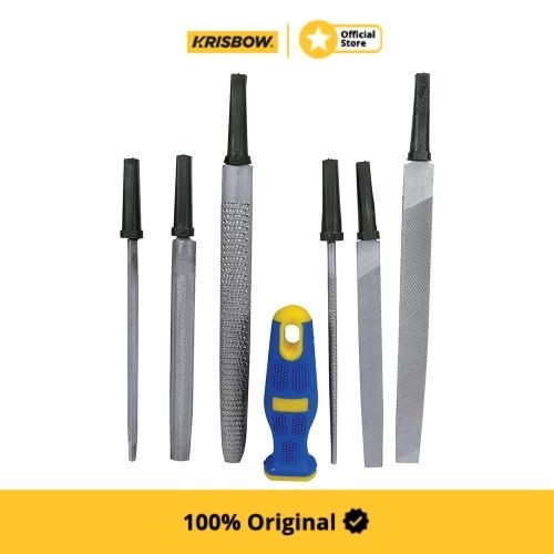 Krisbow File Set Alat Kikir 15-20 Cm 7 Pcs Lrfis7