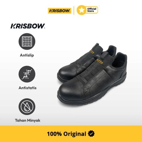 Krisbow Safety Shoes Sepatu Pengaman Nyx Ukuran 39 - Hitam
