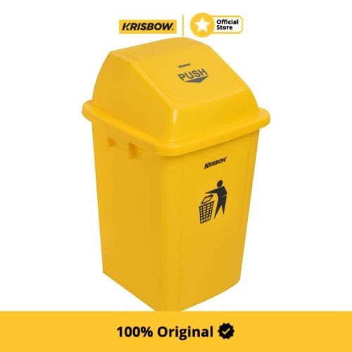 Krisbow Dust Bin Tempat Sampah Outdoor Push Cover 60 Ltr