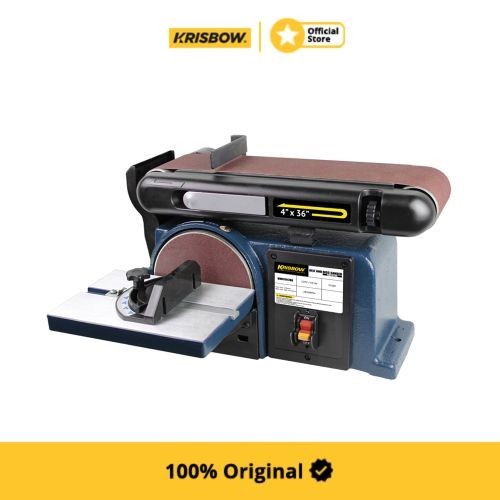 krisbow belt and disc sander 10x91 cm & 15 cm