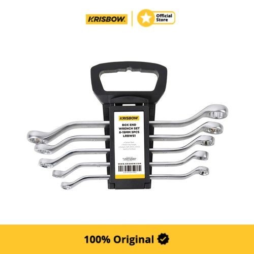 Krisbow Set Kunci Ring Box End Wrench 8-19 Mm 5 Pcs Lrbws1