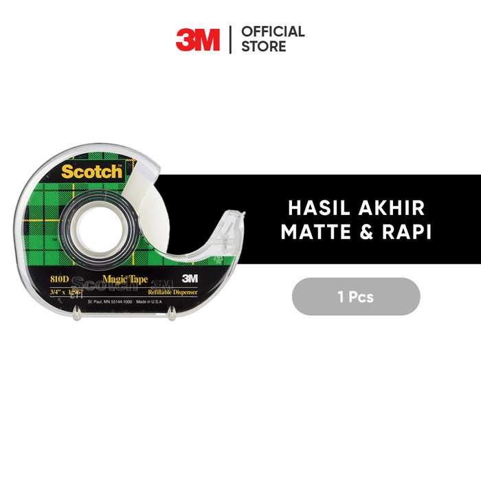 Scotch  3M Perekat Isolasi Magic Tape dengan Dispen