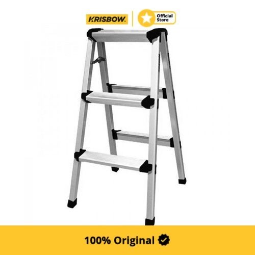 Krisbow Ladder Tangga Lipat Aluminium No Handle 3 Step 0.8 M