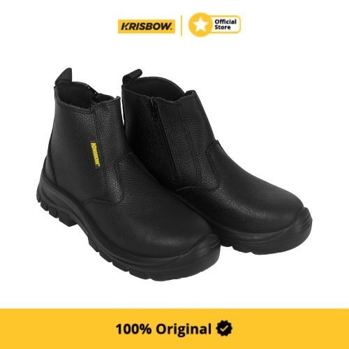 Krisbow Safety Shoes Sepatu Pengaman Spartan Uk 39 - Hitam