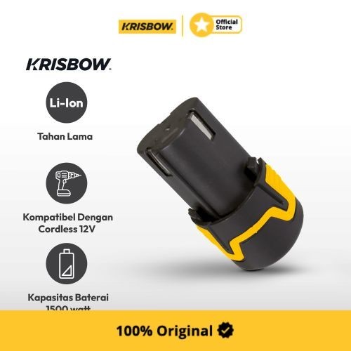 Krisbow Baterai Lithium Ion 12 V 1.5 Ah Irab12