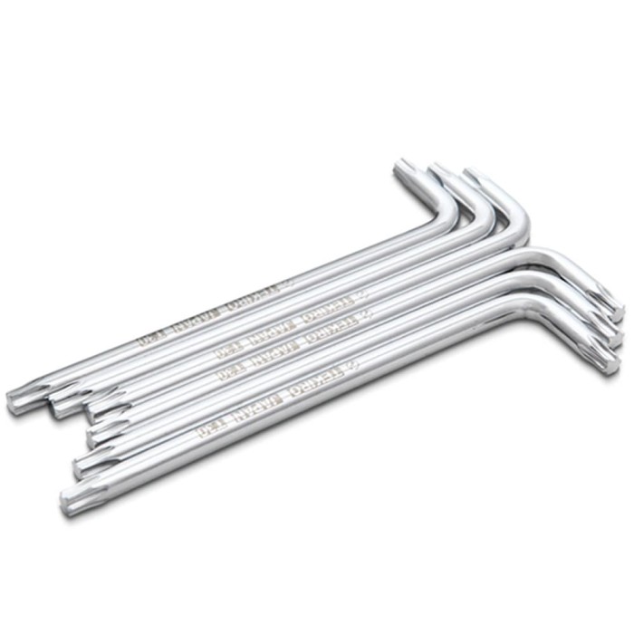 TEKIRO SET KUNCI L BINTANG T 50 PANJANG 6 PCS /KUNCI L BINTANG / TOOLS