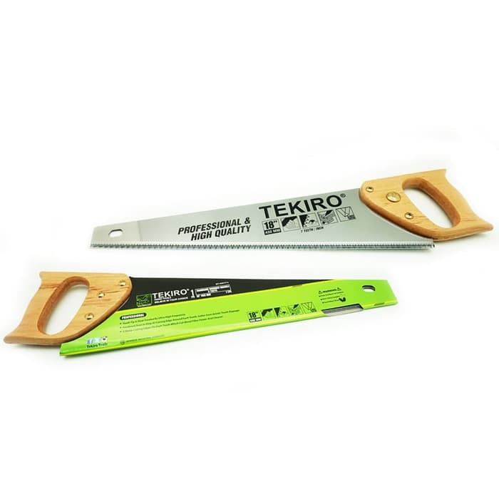 TEKIRO GERGAJI TANGAN GAGANG KAYU 20 INCH 3 MATA / TOOLS/ALAT PERKAKAS