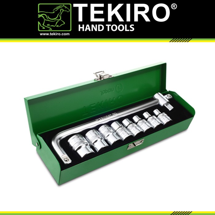 Tekiro Kunci Sock Set 1/2" 10 Pcs (6 PT) 8 - 24 MM