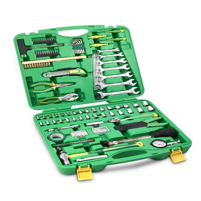 TEKIRO MEKANIK TOOLS 130 PCS PLASTIK /TOOLKIT / TOOLS - ALAT PERKAKAS