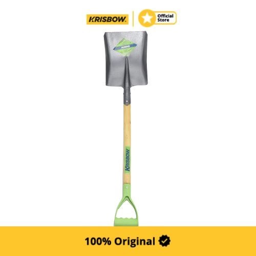 Krisbow Shovel Square Sekop Persegi Dengan Gagang Kayu
