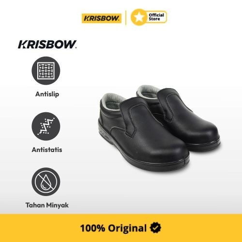 Krisbow Ukuran 44 Trojan Sepatu Pengaman - Hitam