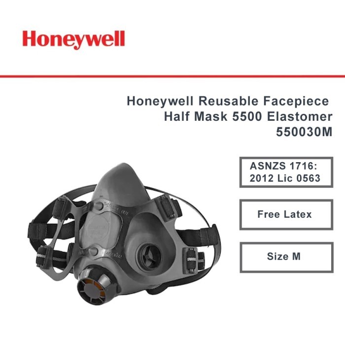 Honeywell Reusable Facepiece Half Mask 5500 Elastomer