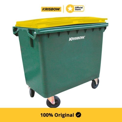 Krisbow Dust Bin Tempat Sampah 660 Ltr - Hijau