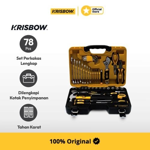 Krisbow Set 78 Pcs Perkakas Mekanik