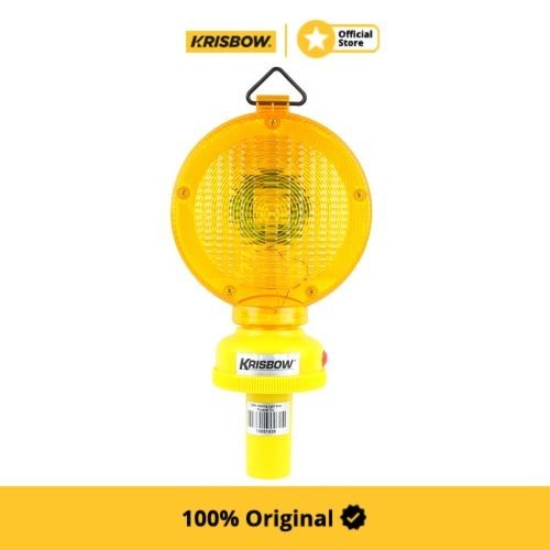 Krisbow Traffic Warning Lampu Tanda Peringatan - Kuning
