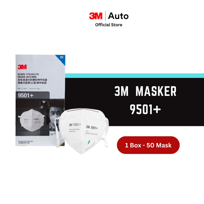 3M 9501+ Masker KN95 Particulate Respirator P2 - 1