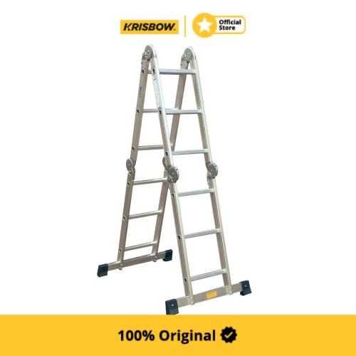 Krisbow Ladder Tangga Lipat Aluminium 4.4 Mtr