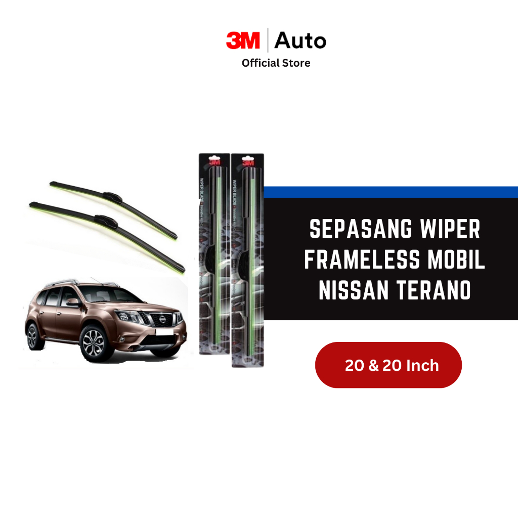 3M Wiper Frameless Mobil Nissan Terano - 20 dan 20