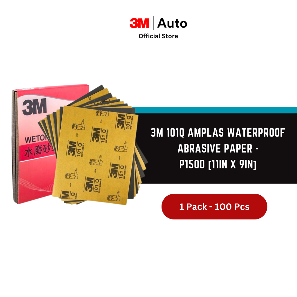 3M™ 101Q Amplas Waterproof Abrasive Paper - P1500 